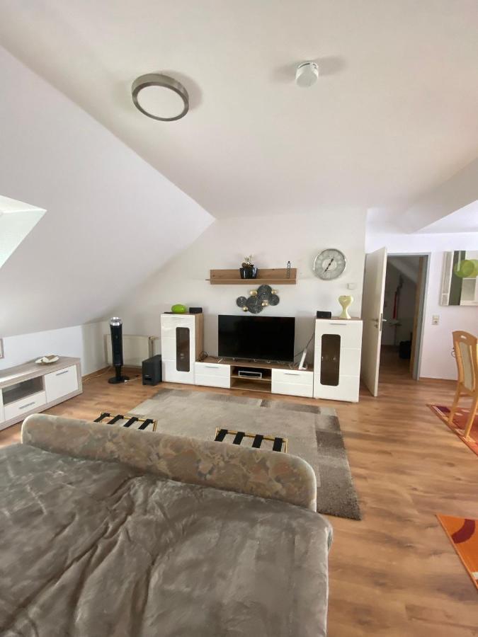 Dachgeschoss Apartment Mit Ausblick Halle  Dış mekan fotoğraf