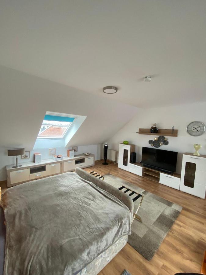 Dachgeschoss Apartment Mit Ausblick Halle  Dış mekan fotoğraf