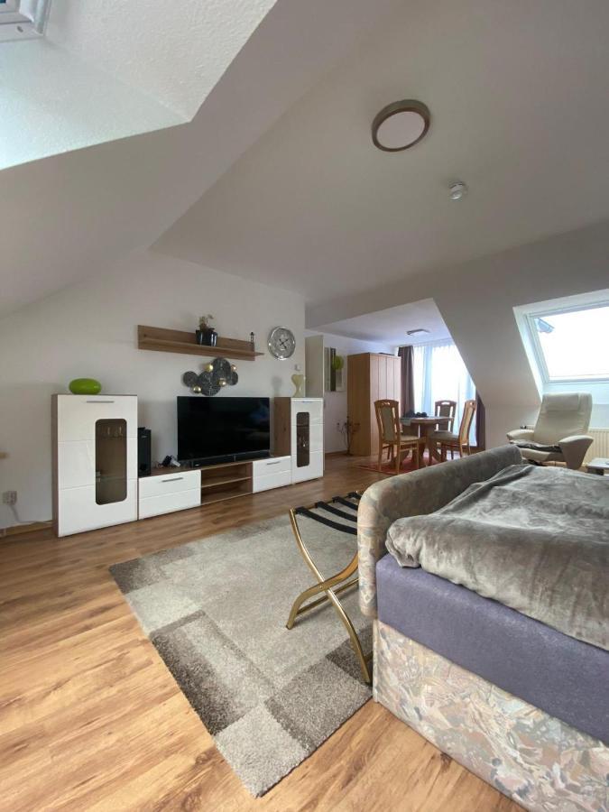 Dachgeschoss Apartment Mit Ausblick Halle  Dış mekan fotoğraf